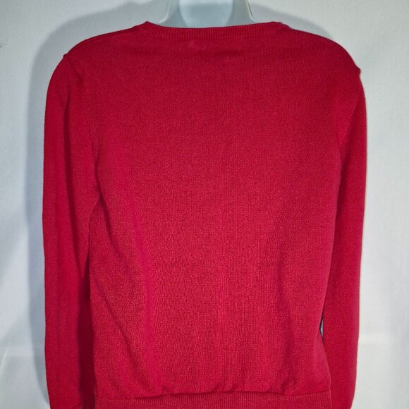 ALFRED DUNNER pretty Bling Sweater top, Red in size Medium-P - Picture 10 of 12
